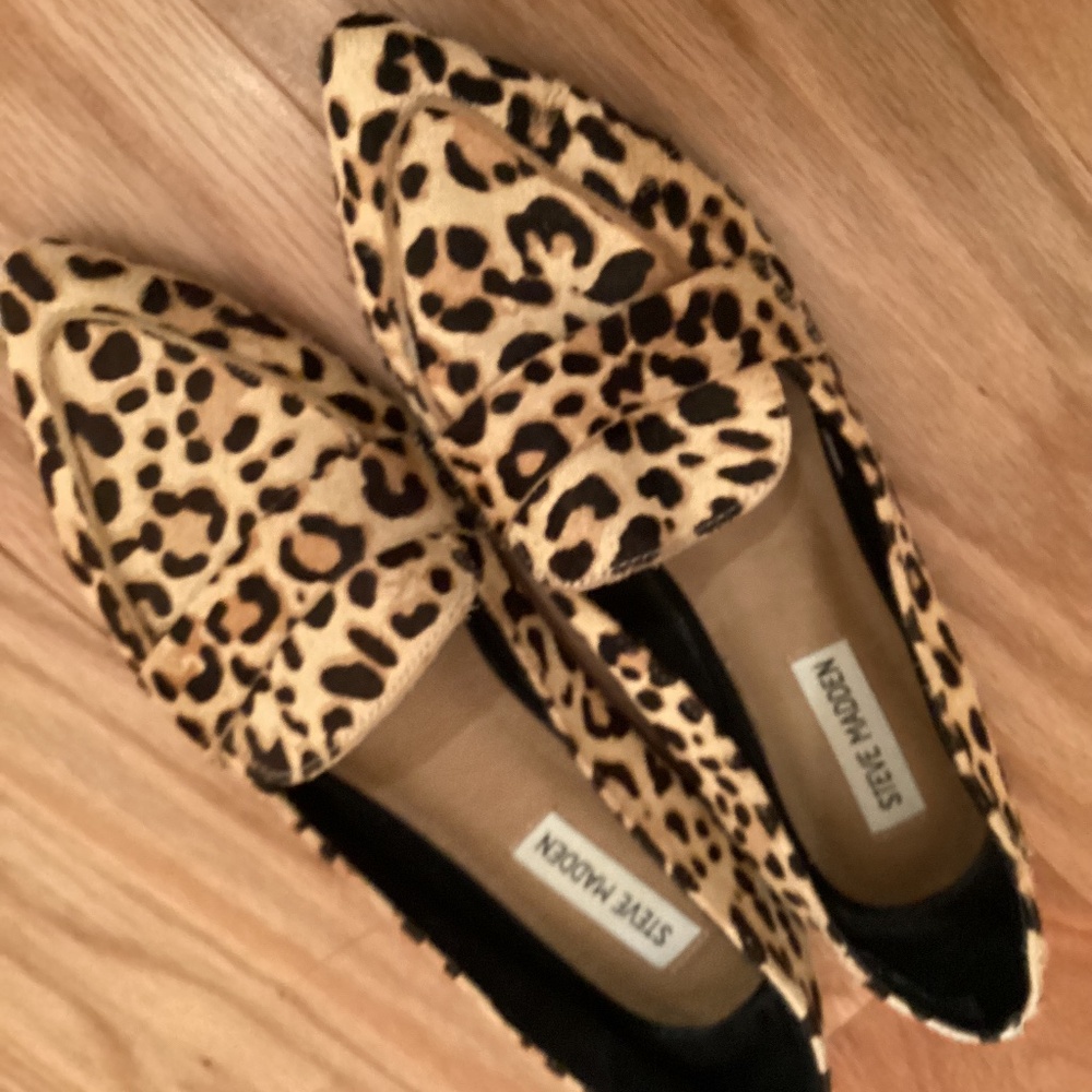 Steve Madden faux Leopard Flats